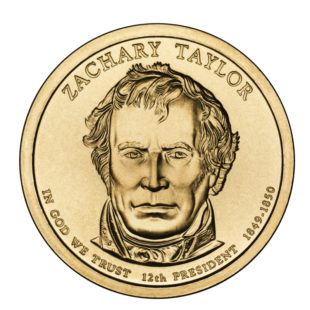 1 доллар 2009 США — Zachary Taylor (12-й президент)
