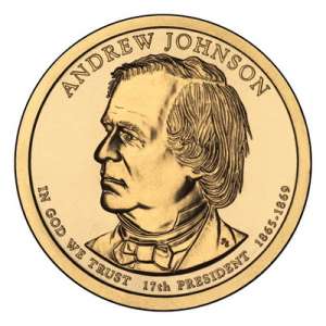 1 доллар 2011 США — Andrew Johnson (17-й президент)