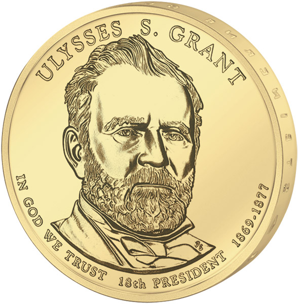1 доллар 2011 США — Ulysses S. Grant (18-й президент)