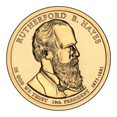 1 доллар 2011 США — Rutherford B. Hayes (19-й президент)