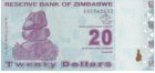 20 дoллaрoв Зимбабве