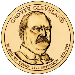 1 доллар 2012 США — Grover Cleveland (22-й президент)