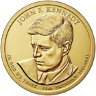 1 доллар 2015 года Джон Кеннеди 35 президент