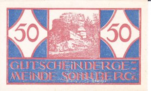Нотгельд 50 геллеров 1920 года