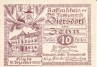 Нотгельд 10 геллеров 1920 года