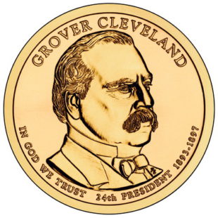 1 доллар 2012 США — Grover Cleveland (24-й президент)