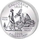 25 центов США Штат Калифорния