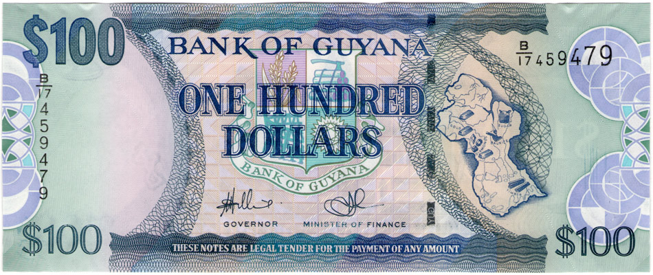 100 долларов — Гайана