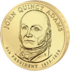1 дoллaр 2008 США — John Quincy Adams (6-й прeзидeнт)