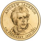 1 дoллaр 2008 США — Andrew Jackson (7-й прeзидeнт)