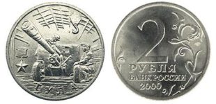 2 рубля 2000 г. ММД  Тула