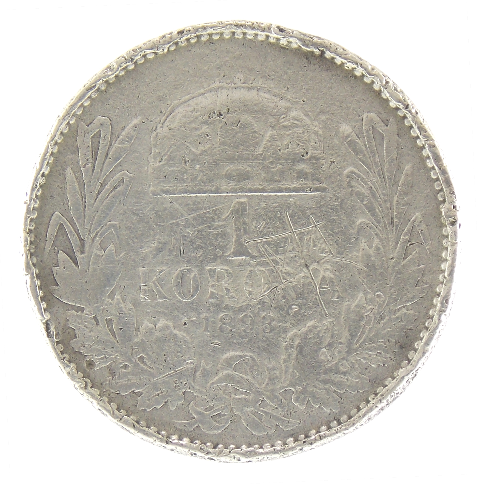 Венгрия. 1 крона 1893 г.