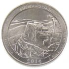 25 центов США 2014 г. «Национальный парк Шенандоа»