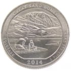 25 центов США 2014 г. «Национальный парк Грейт-Санд-Дьюнс»