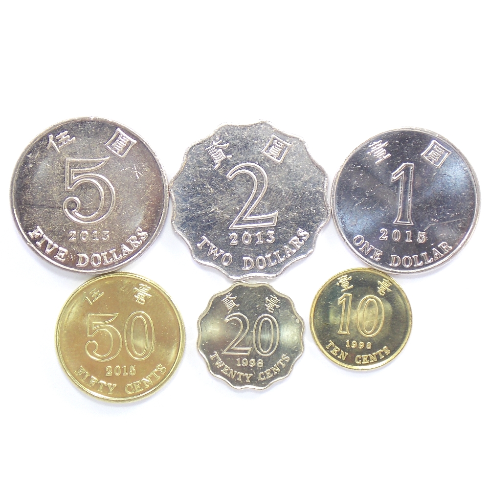 Гонконг. Набор монет 1998-2015 гг. (6 шт.)