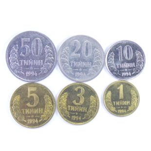Узбекистан. Набор монет 1994 г.