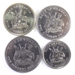 Уганда.Набор монет 2008-2012 гг.