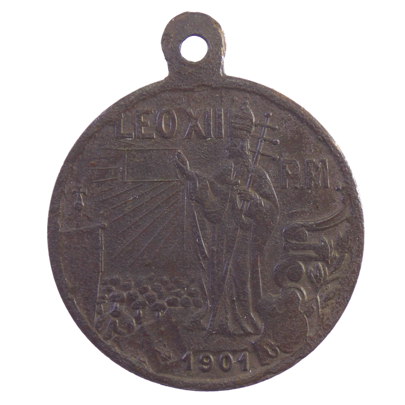 Католический медальон. Католический медальон Святой Марии 1830. Нагрудный офицерский жетон. Медали и жетоны Мэйдзи.