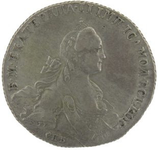 1 рубль 1766 года СПБ-ТИ-АШ арт 32820