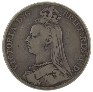 1 крона 1889 года Великобритания арт 33166