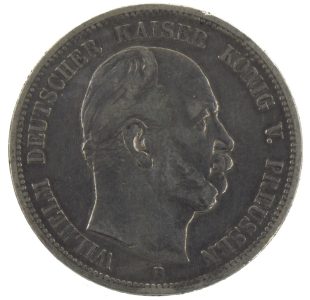 5 марок 1876 года Пруссия арт 33168