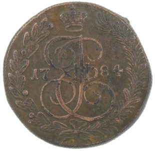 5 копеек 1784 года КМ арт 33593 5 копеек 1784 года КМ арт 33593